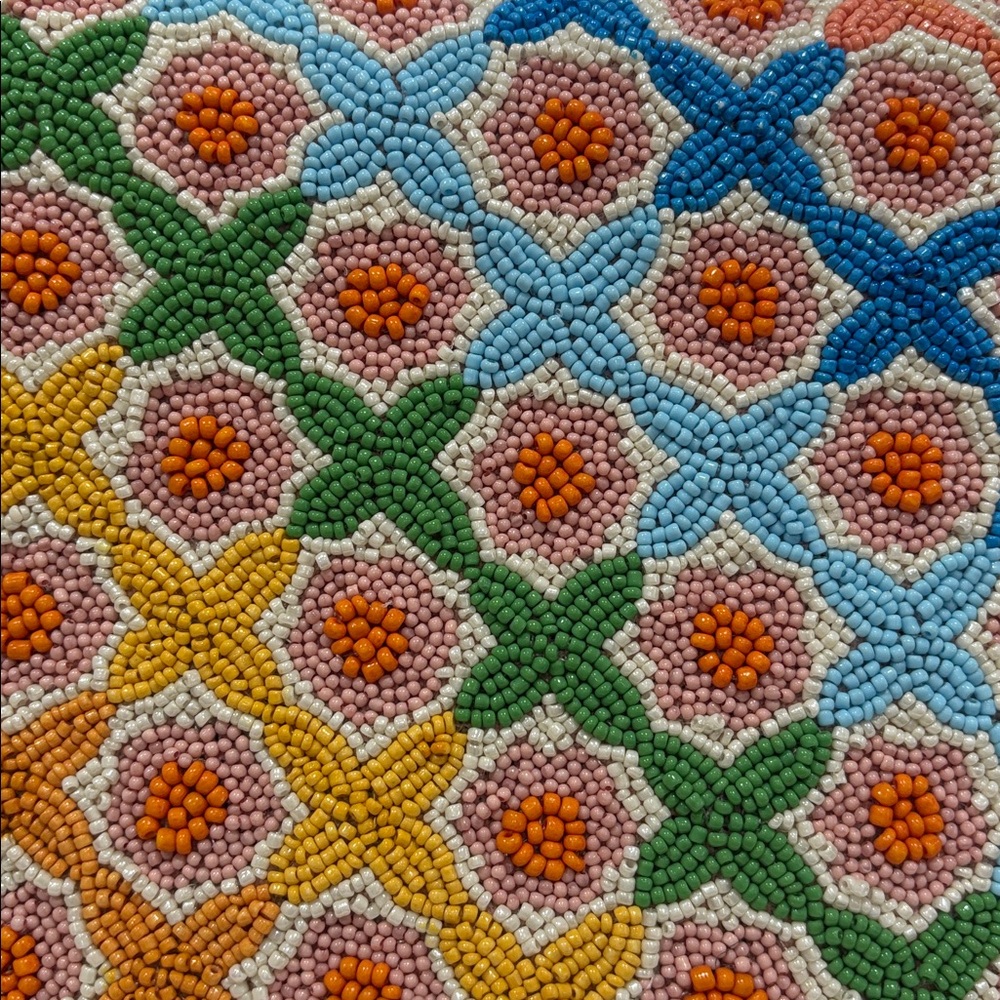 Beaded Handmade Colorful Floral Women's Bag - Picture 6 of 6